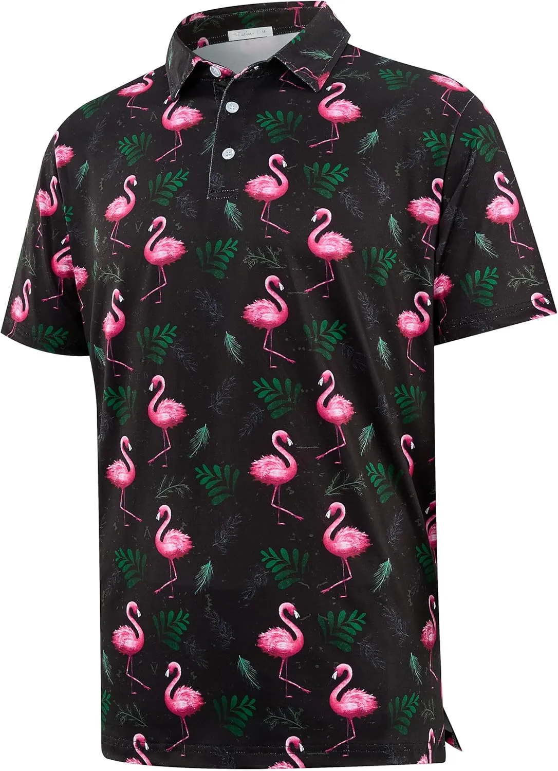 APTRO Men's Polo Shirts Short Sleeve Moisture Wicking Fashion Print Hawaiian Golf Shirts for Men