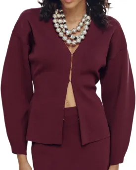 Button Up Cardigan V Neck Sweatshirt Blazer for Work Casual Chunky Knit Cardigan Dressy Coat Old Money Clothes
