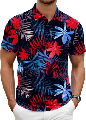 COOFANDY Men's Polo Shirt Golf Quick Dry Performance Short Sleeve Moisture Wicking Athletic Polo Collared Tennis T-Shirt