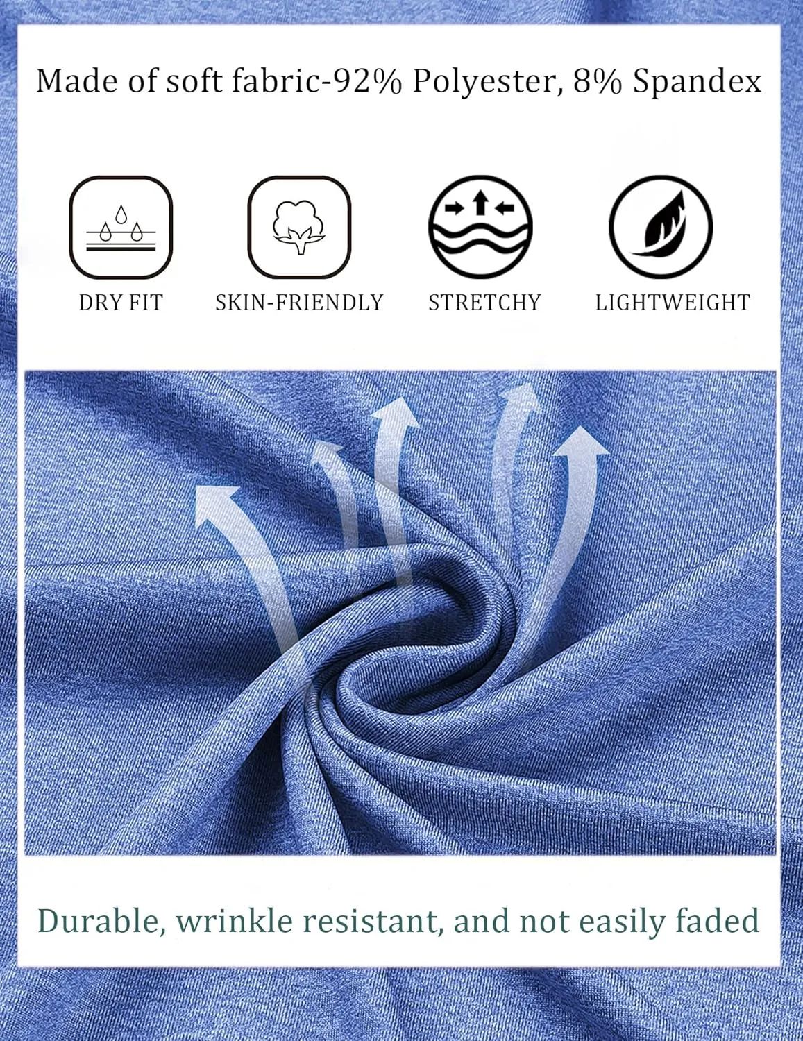 COOFANDY Men's Polo Shirt Golf Quick Dry Performance Short Sleeve Moisture Wicking Athletic Polo Collared Tennis T-Shirt