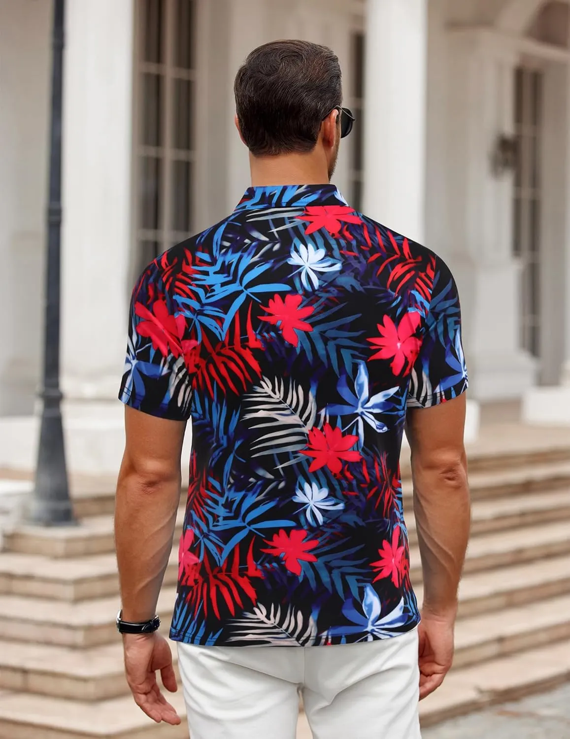 COOFANDY Men's Polo Shirt Golf Quick Dry Performance Short Sleeve Moisture Wicking Athletic Polo Collared Tennis T-Shirt