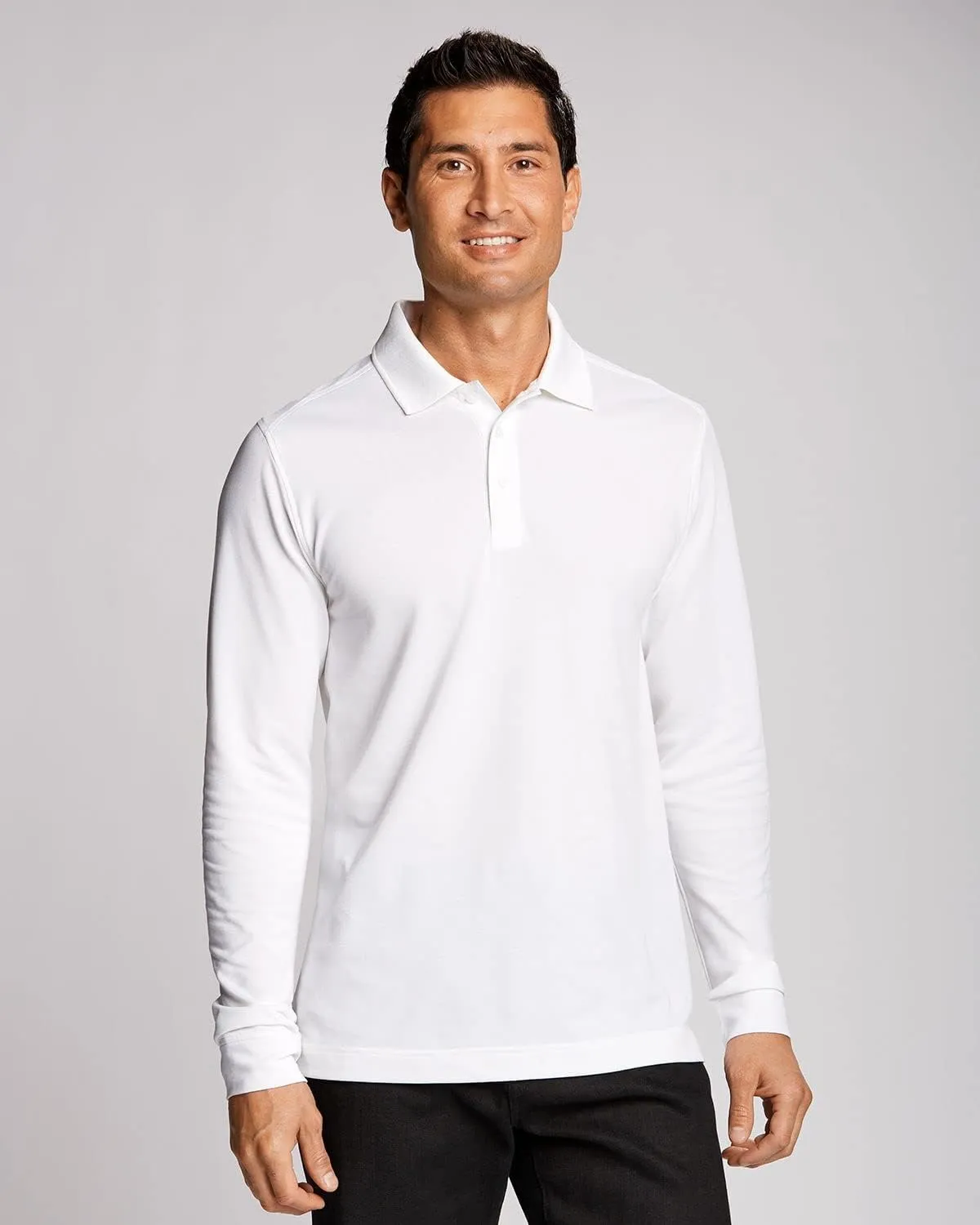 Cutter & Buck Men's 35 UPF, Long Sleeve Advantage Polo Shirt