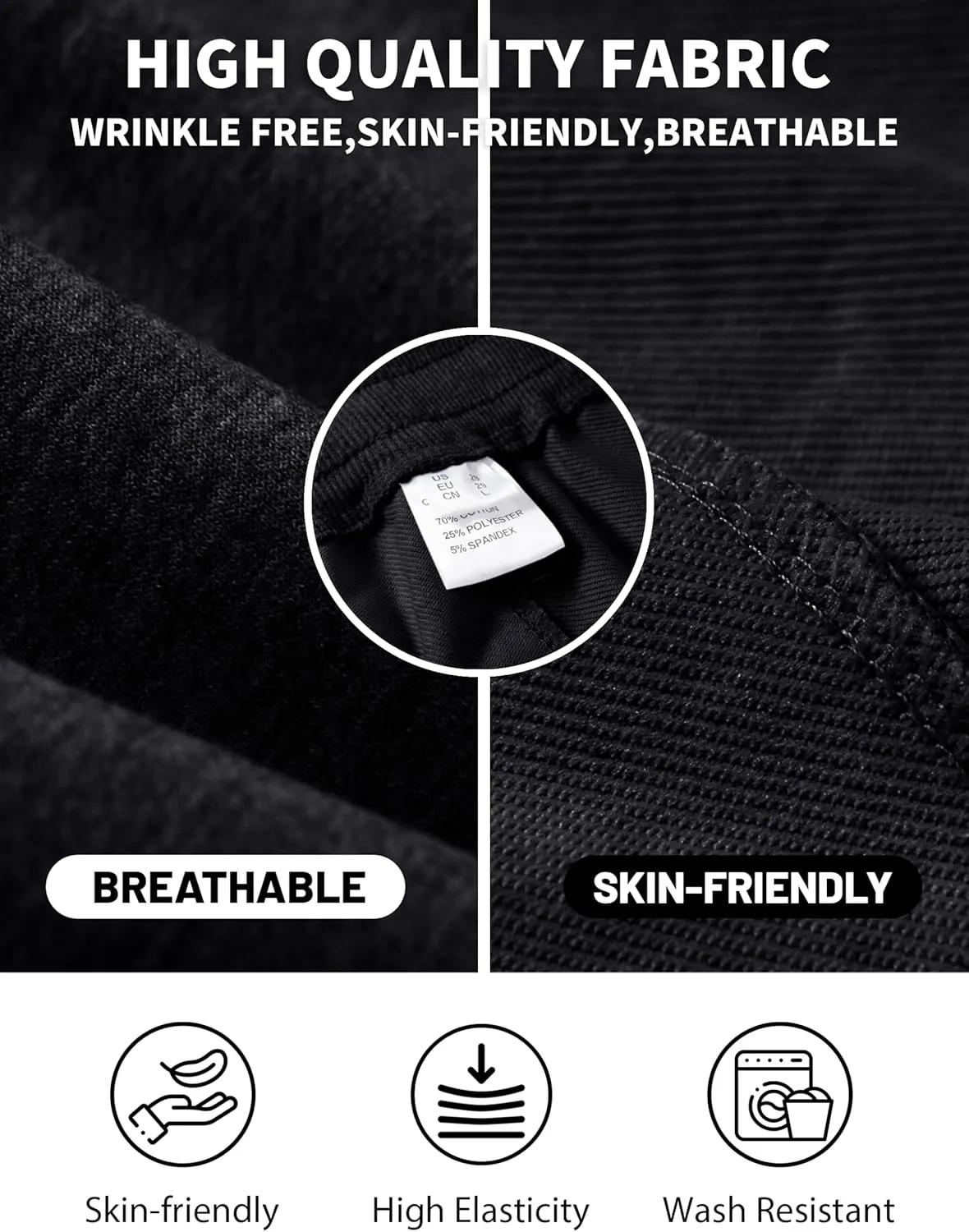 EKLENTSON Men's 3/4 Jogger Capri Pants Elastic Waist Below Knee Shorts Workout Gym Running Sweatpants with Zip Pockets