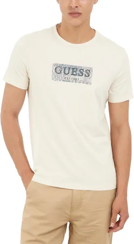 GUESS Men's Eco Short Sleeve Box Tee