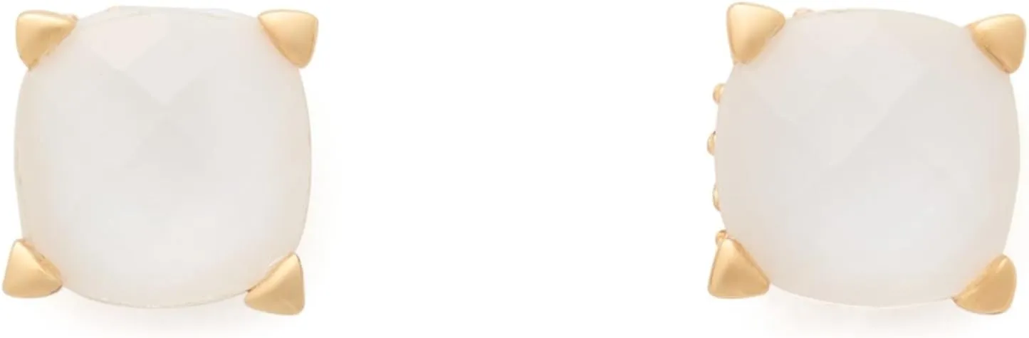 kate spade new york 6mm Square Studs, Mother Of Pearl/Gold