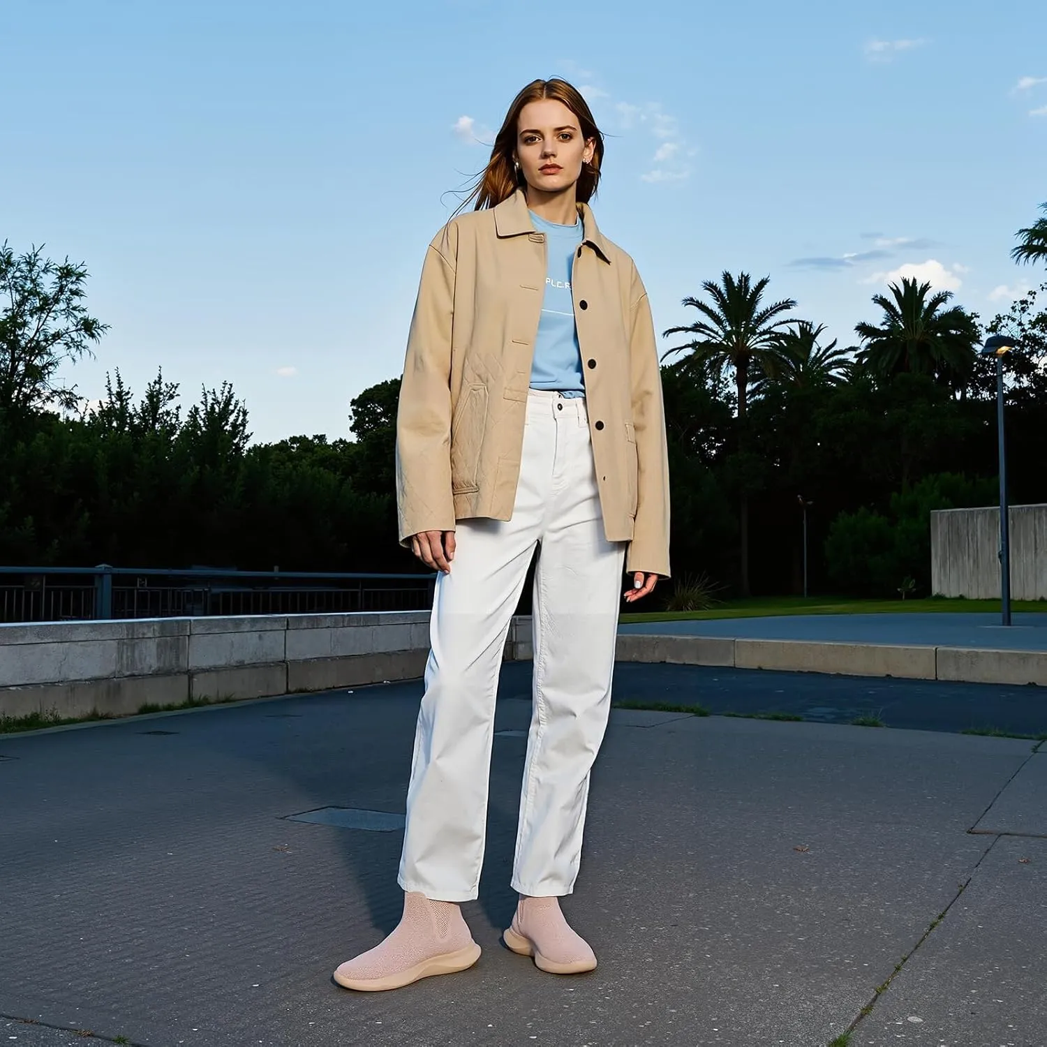 LinnOaks Walking Boots for Women Sock High Top Sneaker Boots Booties Wide Comfortable Stretchy Slip On Lightweight Sneakers Tennis Running Shoes Black