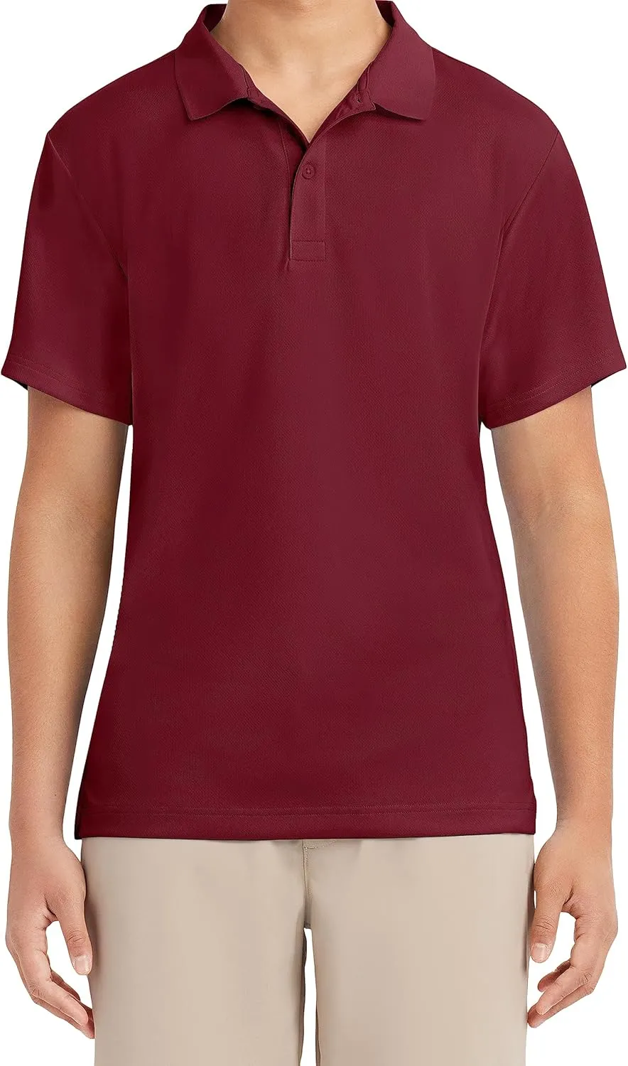 Nautica Young Men's Uniform Short Sleeve Performance Polo