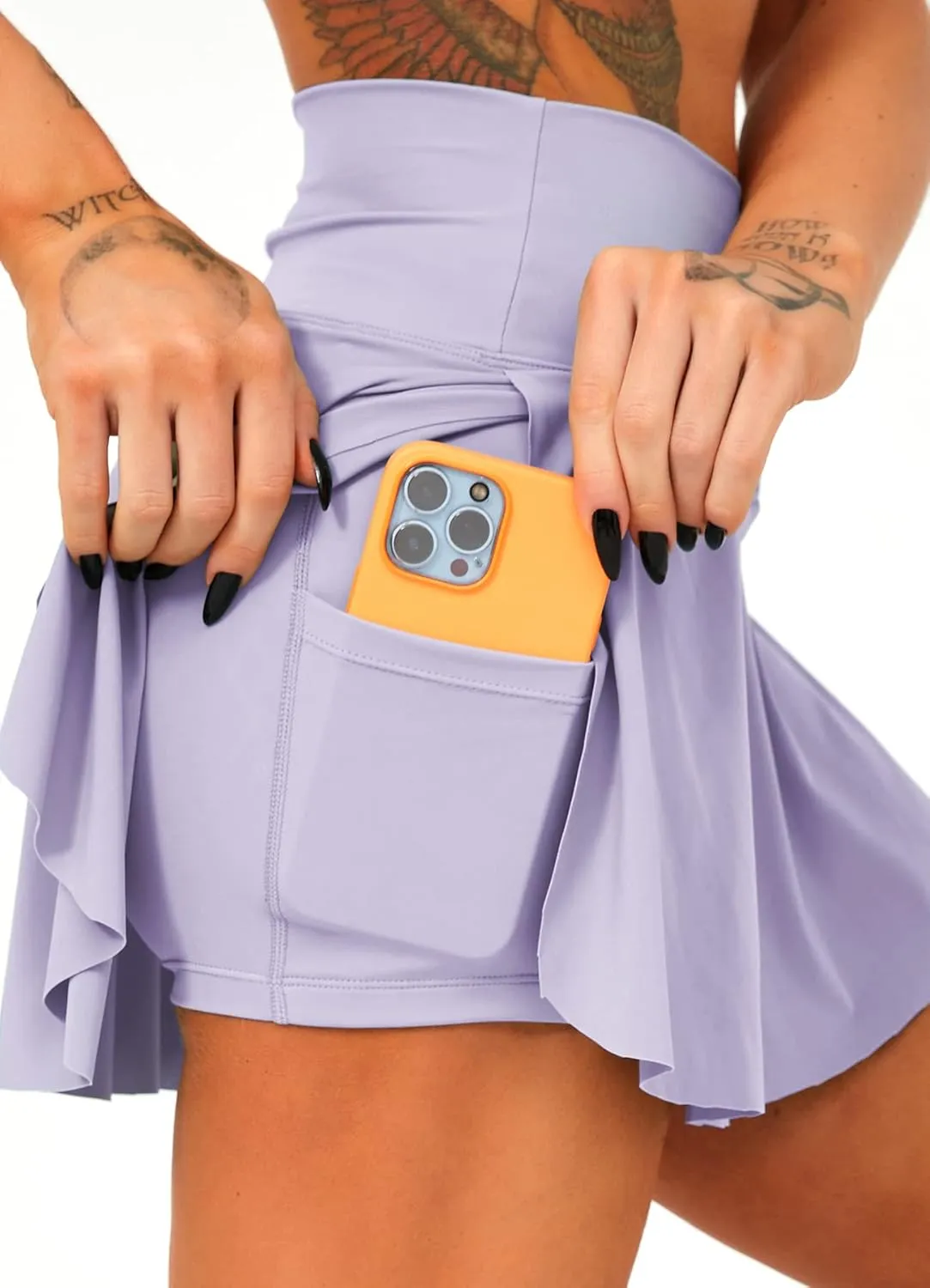 Navneet Women Tennis Skirts with Pockets High Waisted Golf Skirts Athletic Skorts Pleated Mini Skirt Workout Sport Pickleball