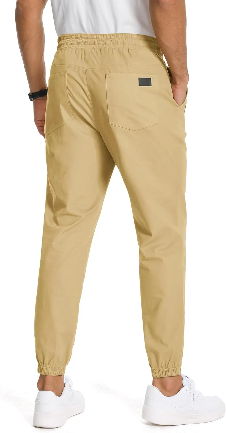 SEVEGO Tall Men's Casual Joggers 30"/32"/34"/36" Inseam Cotton Chino Cargo Pants Hiking Outdoor Sweatpants