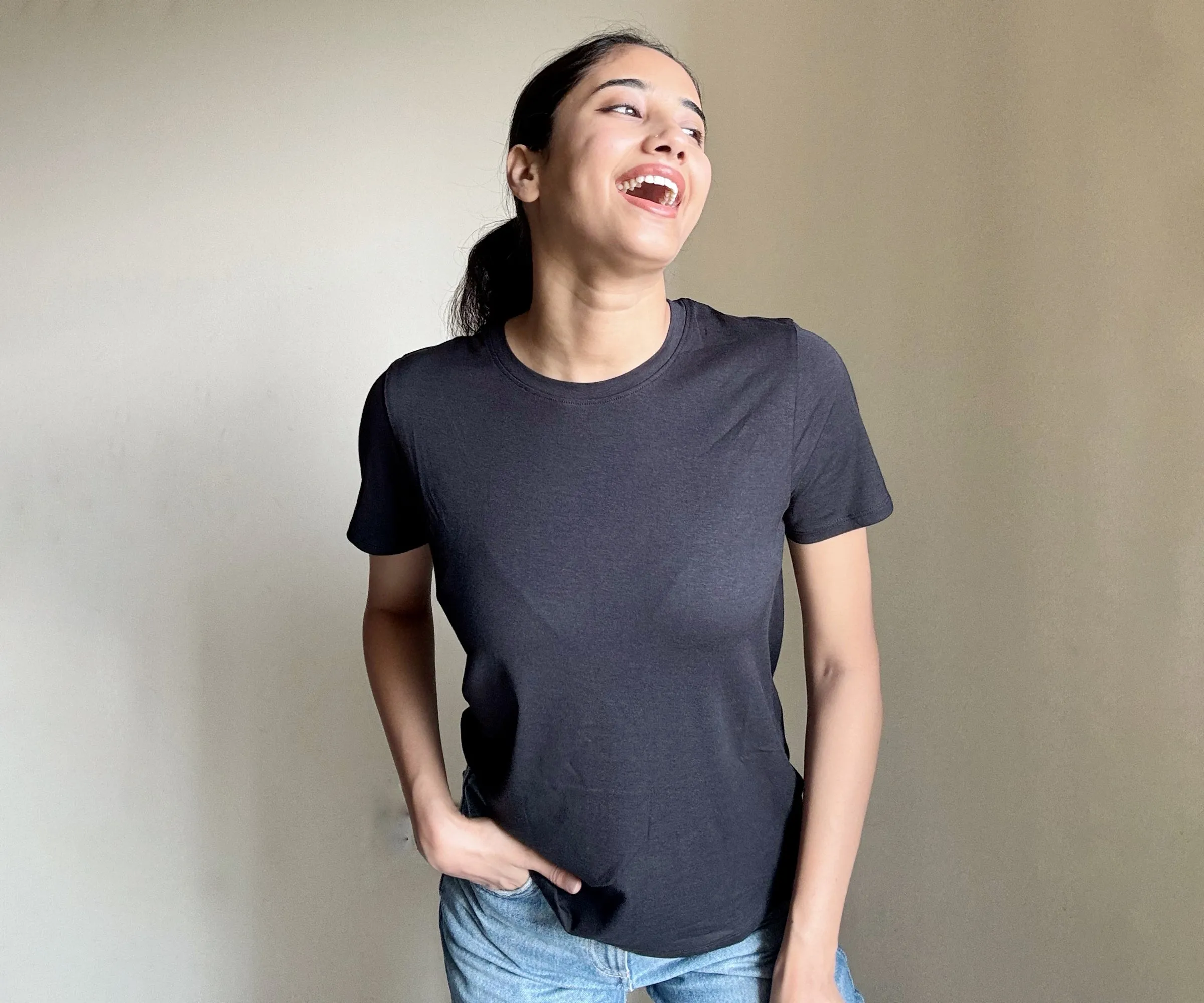 T Shirts for Women - White Tee - Black Tee