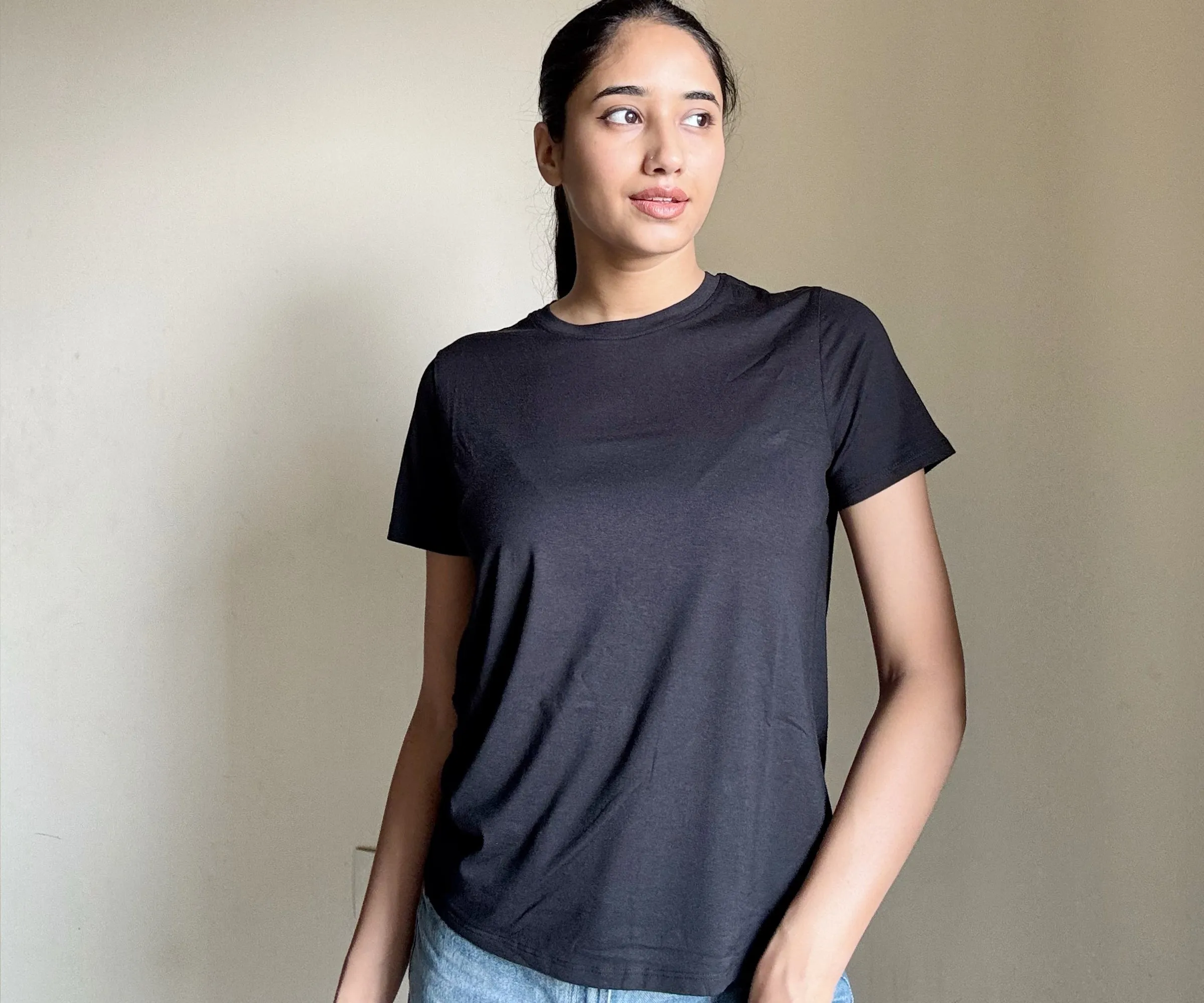 T Shirts for Women - White Tee - Black Tee