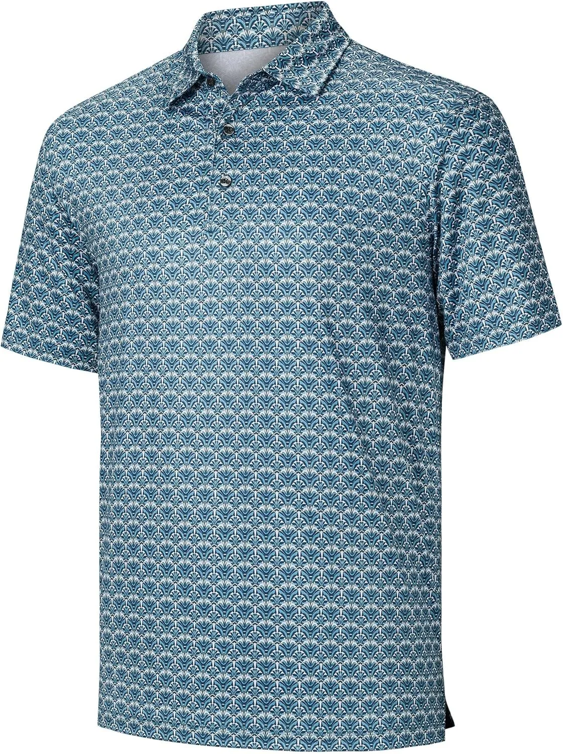 Willit Men's Golf Polo Shirts Short Sleeve Quick Dry Performance Moisture Wicking Print Casual