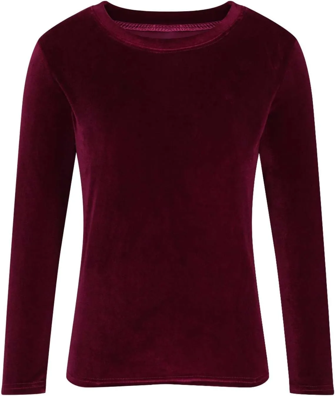 Women's Velour Sweatshirts Crewneck Long Sleeve Casual Pullover Winter Fall 2024 Holiday Soft Warm Shirts Velvet Tops