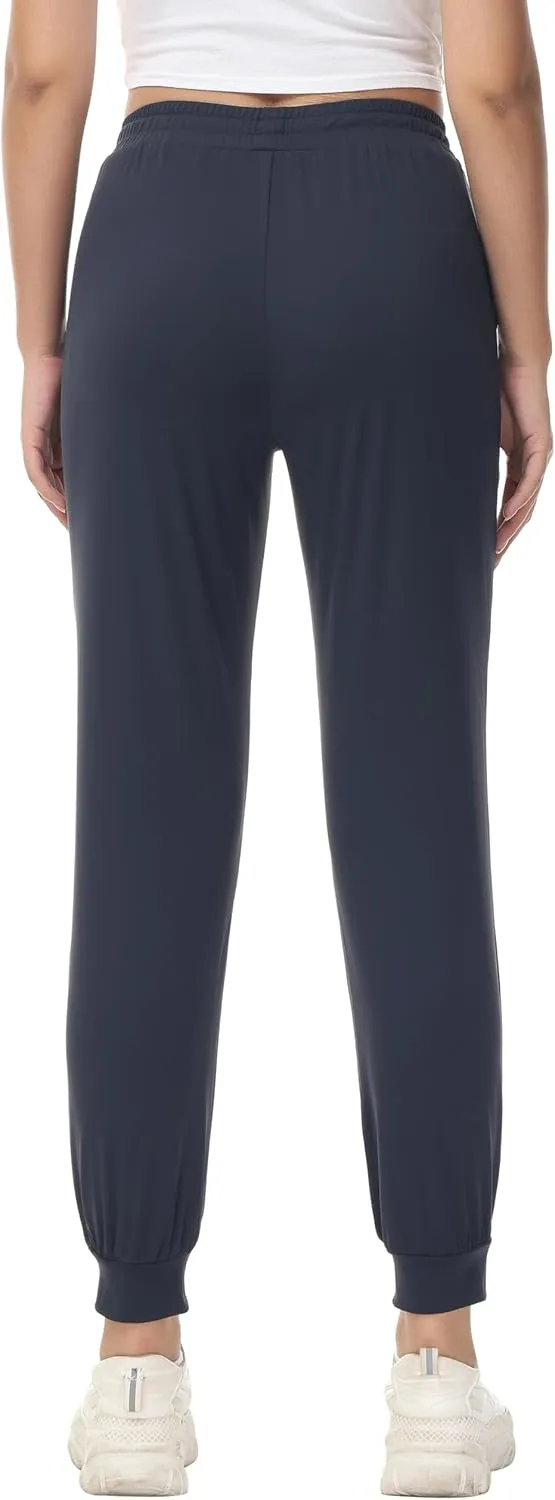 ZTN Women's Drawstring Joggers Track Pants Athletic Workout Hiking Sweatpants Casual Lightweight Tapered Cuff Scrub Pants